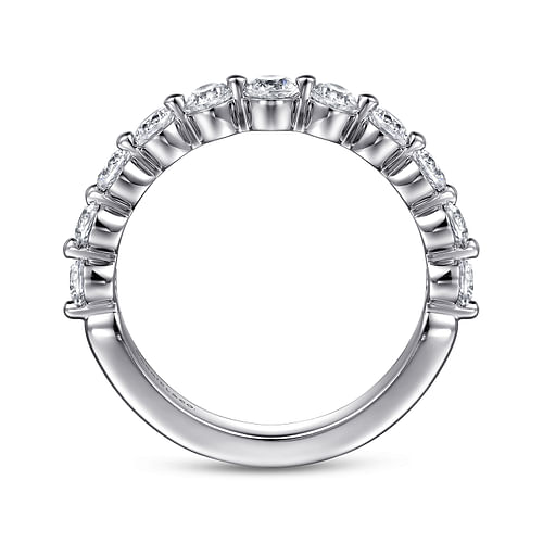 14K White Gold Diamond Matching Wedding Band