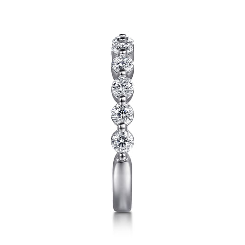 14K White Gold Diamond Matching Wedding Band