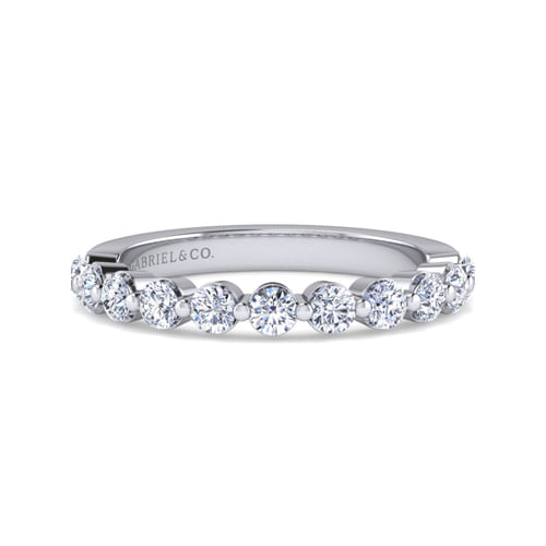 14K White Gold Diamond Matching Wedding Band