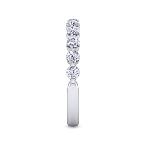 14K White Gold Diamond Matching Wedding Band