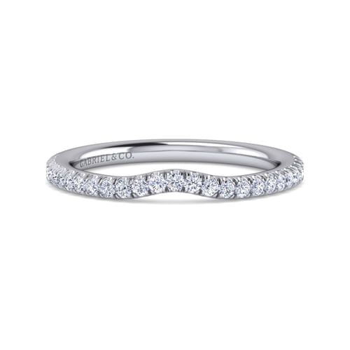 14K White Gold Diamond Matching Wedding Band