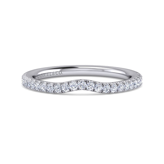 Gabriel - 14K White Gold Diamond Matching Wedding Band
