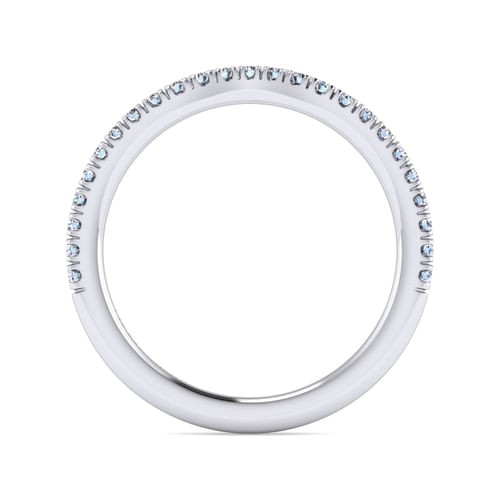 14K White Gold Diamond Matching Wedding Band