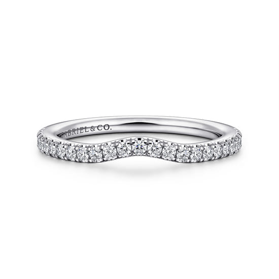 Gabriel - 14K White Gold Diamond Matching Wedding Band Gabriel - 14K White Gold Diamond Matching Wedding Band