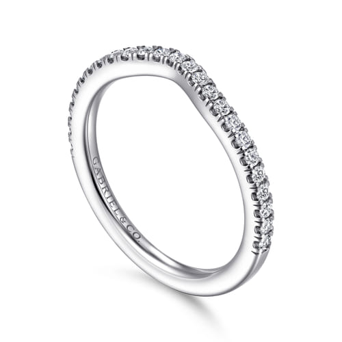 14K White Gold Diamond Matching Wedding Band