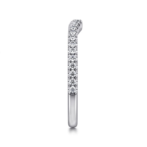 14K White Gold Diamond Matching Wedding Band