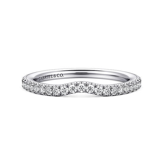 Gabriel - 14K White Gold Diamond Matching Wedding Band