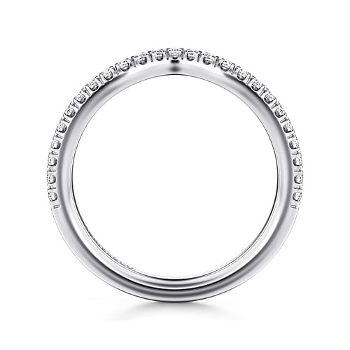 14K White Gold Diamond Matching Wedding Band