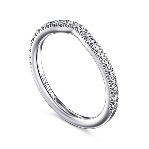14K White Gold Diamond Matching Wedding Band