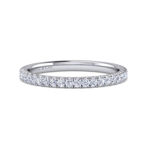 14K White Gold Diamond Matching Wedding Band
