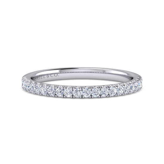 Gabriel - 14K White Gold Diamond Matching Wedding Band Gabriel - 14K White Gold Diamond Matching Wedding Band