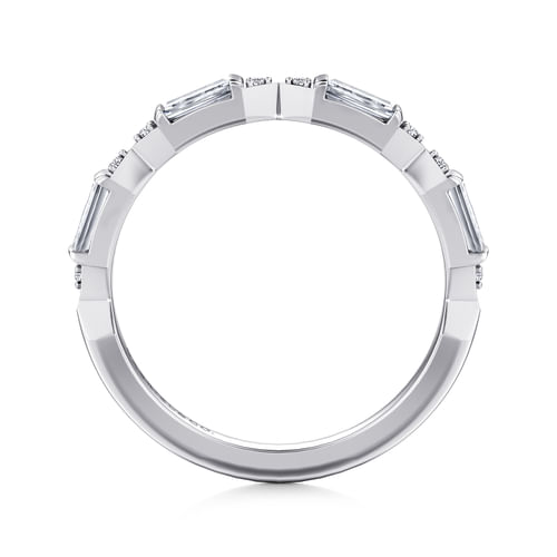 14K White Gold Diamond Matching Wedding Band