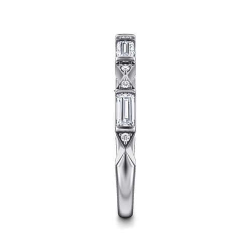 14K White Gold Diamond Matching Wedding Band