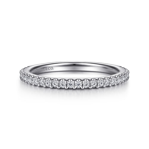 14K White Gold Diamond Matching Wedding Band