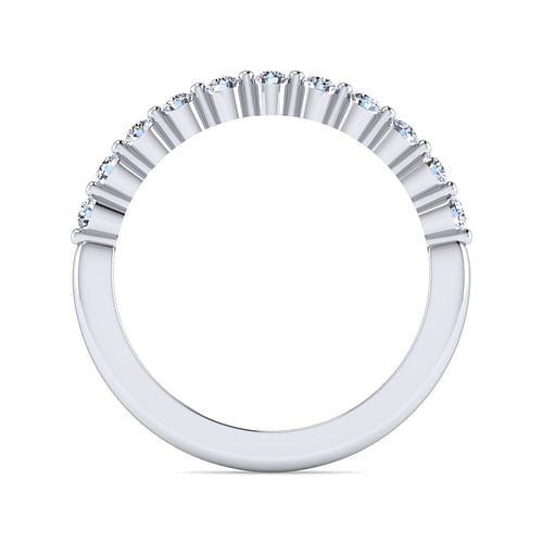 14K White Gold Diamond Matching Wedding Band