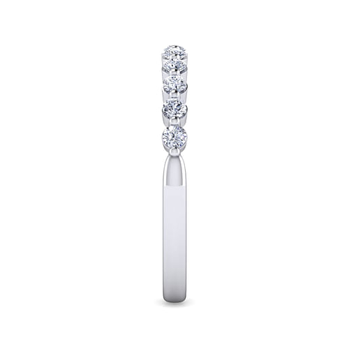 14K White Gold Diamond Matching Wedding Band
