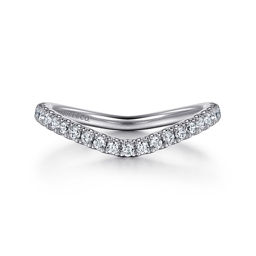 14K White Gold Diamond Matching Wedding Band