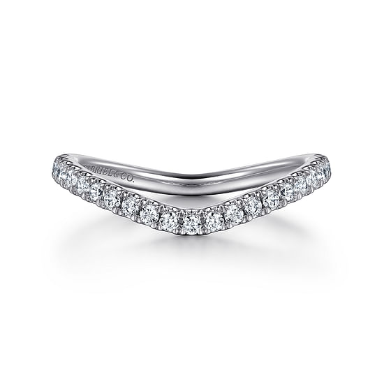 Gabriel - 14K White Gold Diamond Matching Wedding Band