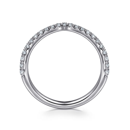 14K White Gold Diamond Matching Wedding Band