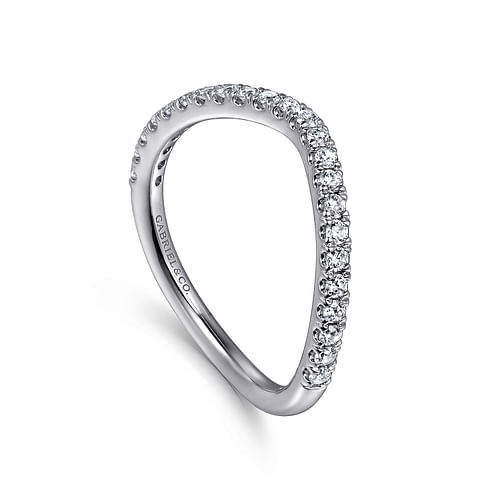 14K White Gold Diamond Matching Wedding Band