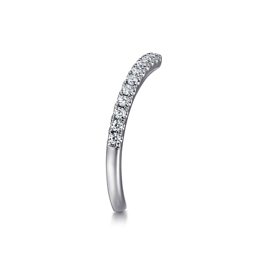 14K White Gold Diamond Matching Wedding Band