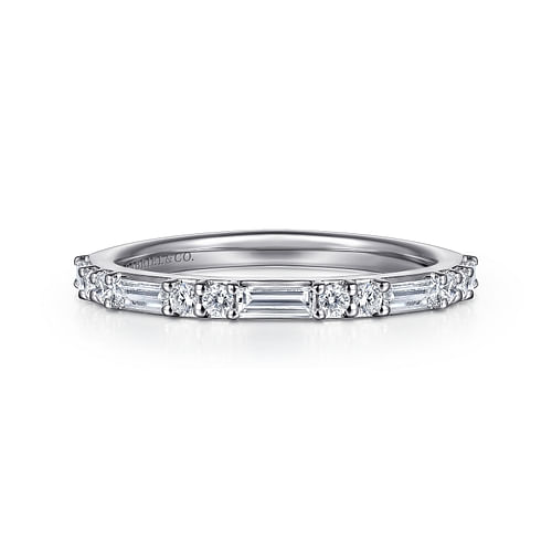 14K White Gold Diamond Matching Wedding Band