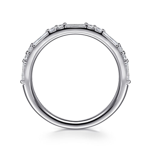 14K White Gold Diamond Matching Wedding Band