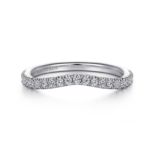 14K White Gold Diamond Matching Wedding Band