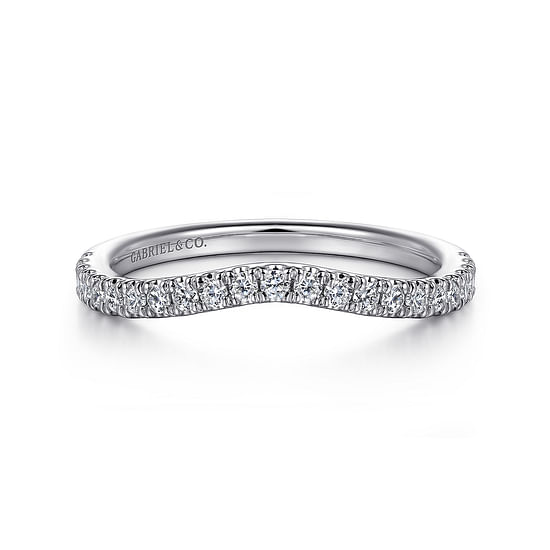 Gabriel - 14K White Gold Diamond Matching Wedding Band