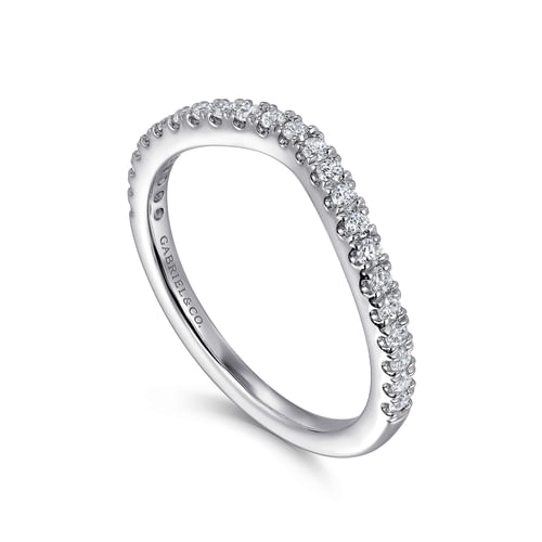 14K White Gold Diamond Matching Wedding Band