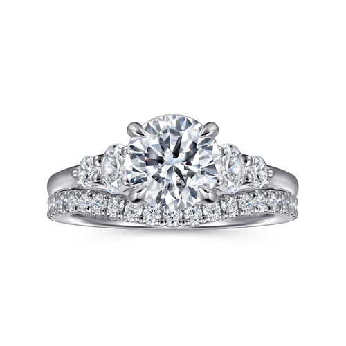 14K White Gold Diamond Matching Wedding Band