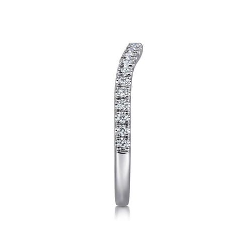 14K White Gold Diamond Matching Wedding Band