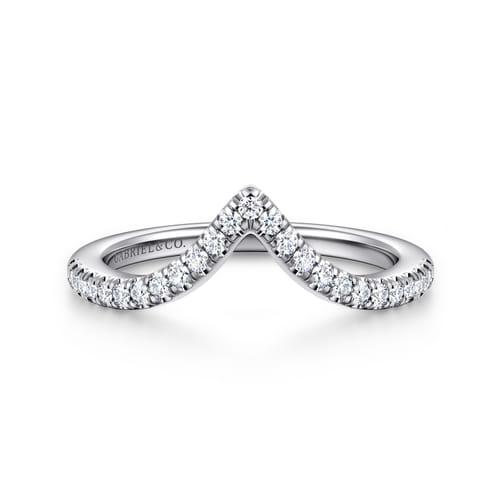 14K White Gold Diamond Matching Wedding Band