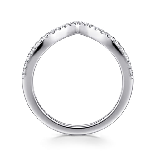14K White Gold Diamond Matching Wedding Band