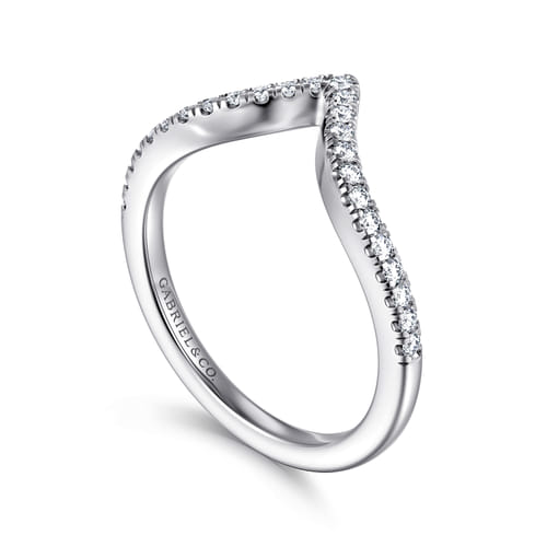 14K White Gold Diamond Matching Wedding Band