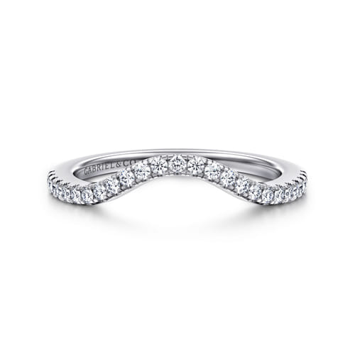 14K White Gold Diamond Matching Wedding Band 14K White Gold Diamond Matching Wedding Band