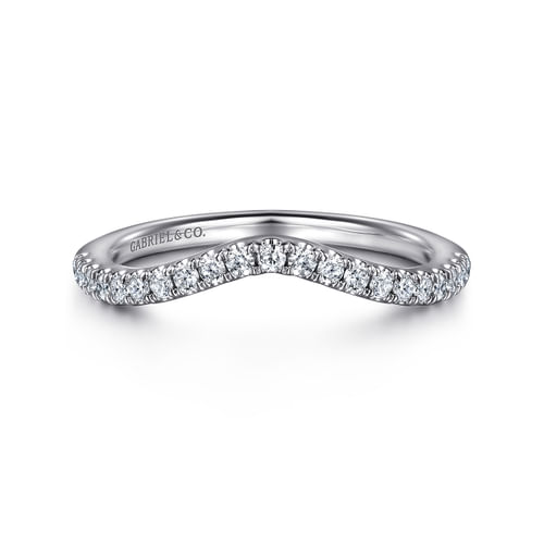 14K White Gold Diamond Matching Wedding Band
