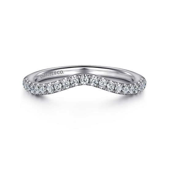 Gabriel - 14K White Gold Diamond Matching Wedding Band