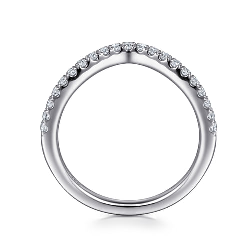 14K White Gold Diamond Matching Wedding Band