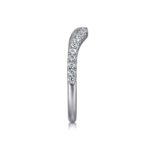 14K White Gold Diamond Matching Wedding Band