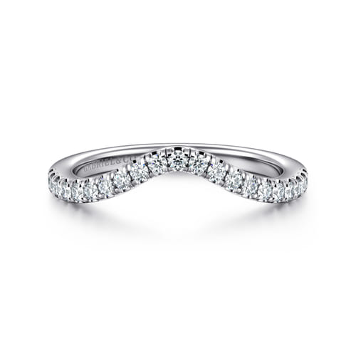 14K White Gold Diamond Matching Wedding Band