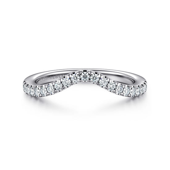 Gabriel - 14K White Gold Diamond Matching Wedding Band