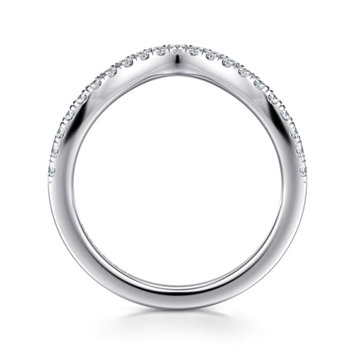 14K White Gold Diamond Matching Wedding Band