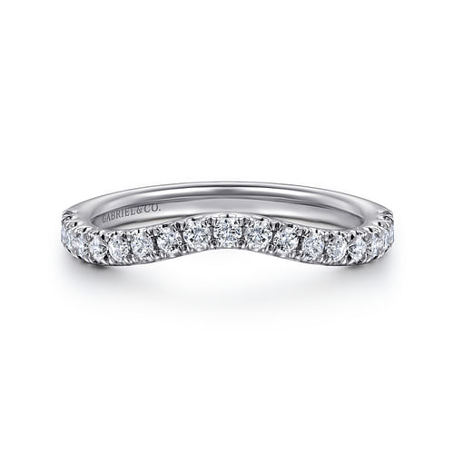 14K White Gold Diamond Matching Wedding Band