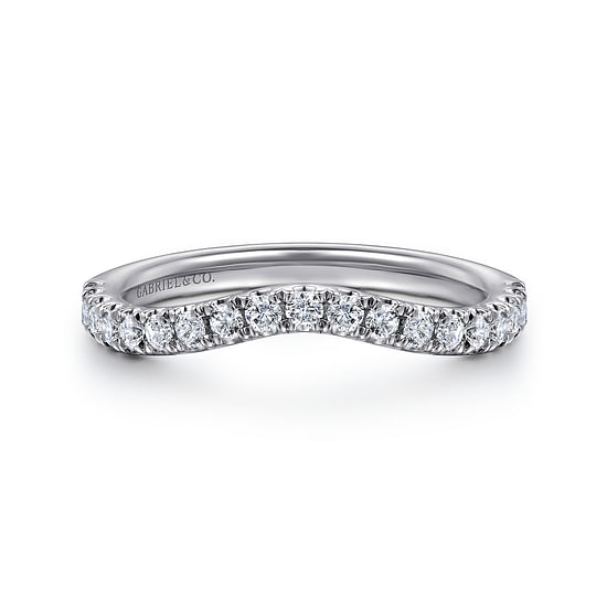 Gabriel - 14K White Gold Diamond Matching Wedding Band