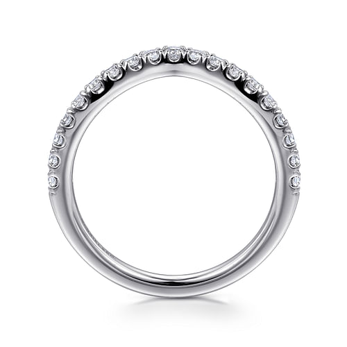 14K White Gold Diamond Matching Wedding Band