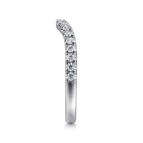 14K White Gold Diamond Matching Wedding Band