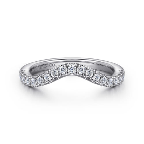 14K White Gold Diamond Matching Wedding Band