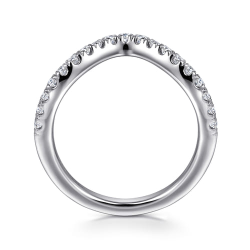 14K White Gold Diamond Matching Wedding Band