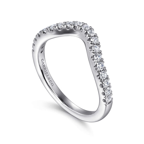 14K White Gold Diamond Matching Wedding Band